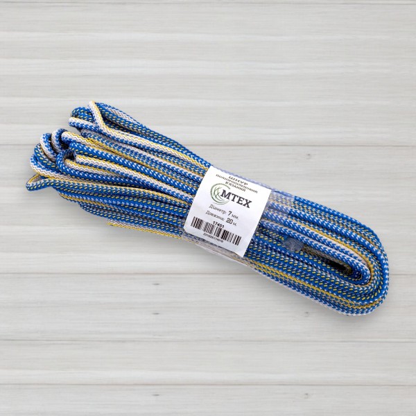 Шнур поліпропіленовий, МТЕХ, діаметр 7 мм, довжина 20 м